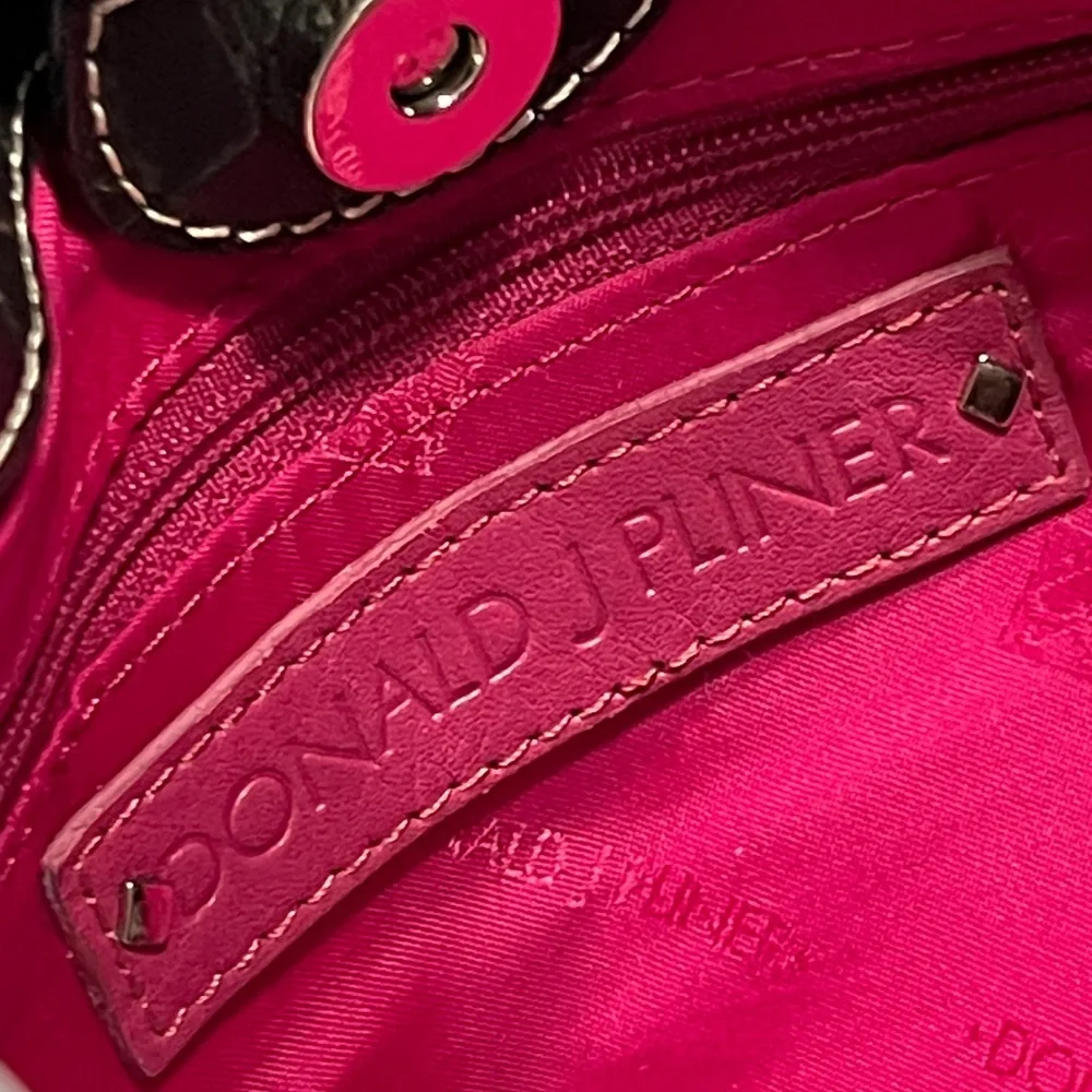 DONALD J. PLINER Crocodile Embossed Leather Bag - Picture 7 of 16